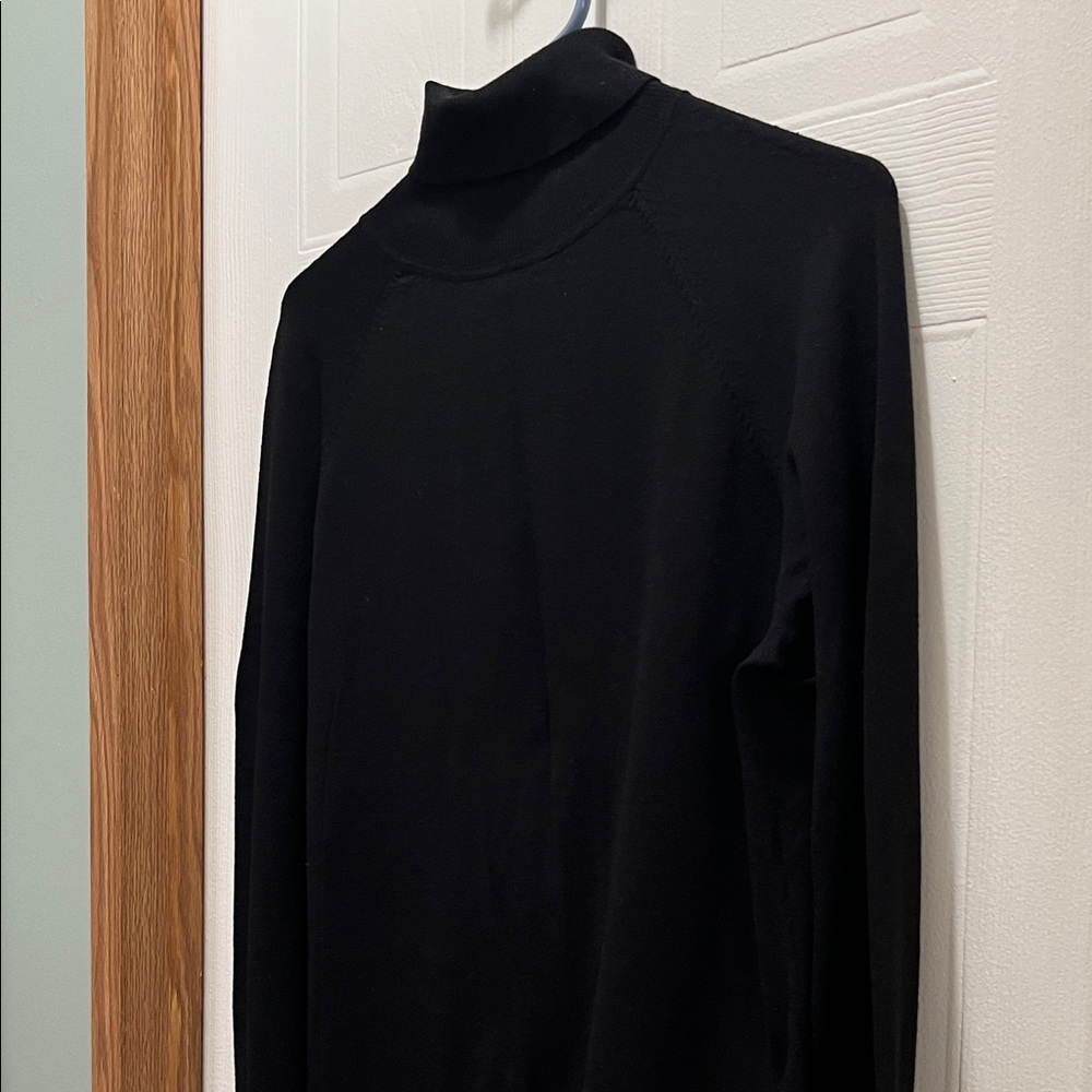 Black Turtleneck Sweater for Women